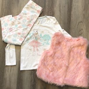 Cynthia Rowley snowflake outfit M (5-6)